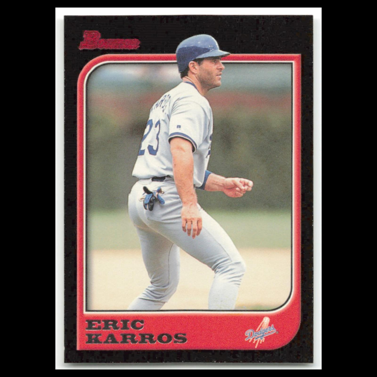Eric Karros #25 1997 Bowman Los Angeles Dodgers Baseball Card MLB NM