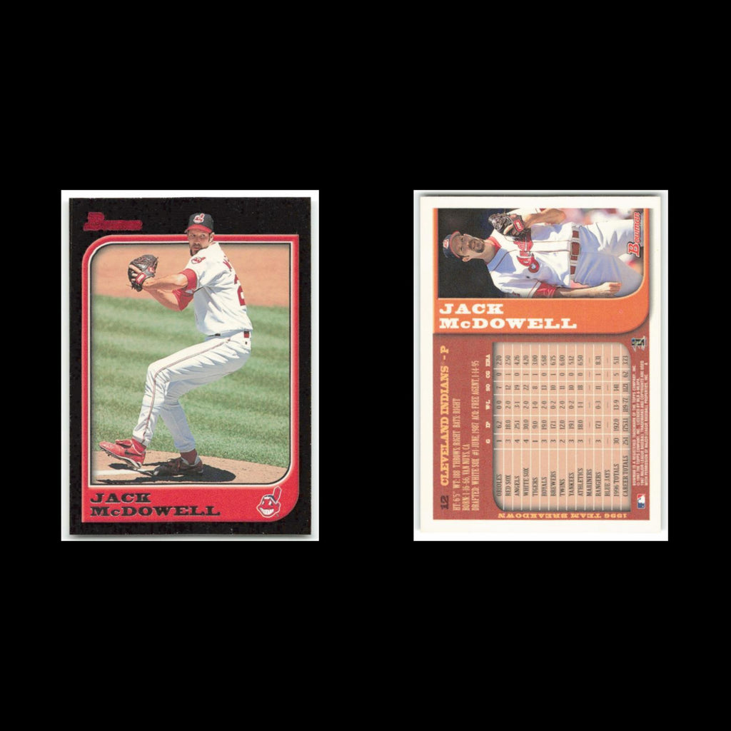 Jack McDowell #12 1997 Bowman Cleveland Indians Baseball Card MLB NM
