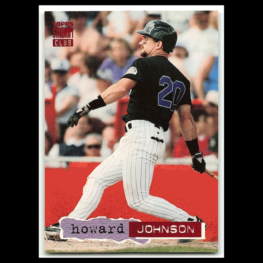 Howard Johnson #640 1994 Topps Stadium Club Colorado Rockies Baseball Card MLB