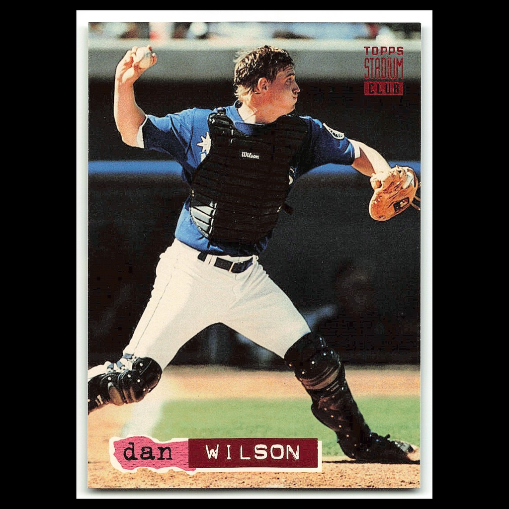Dan Wilson #656 1994 Topps Stadium Club Cincinnati Reds Baseball Card MLB NM