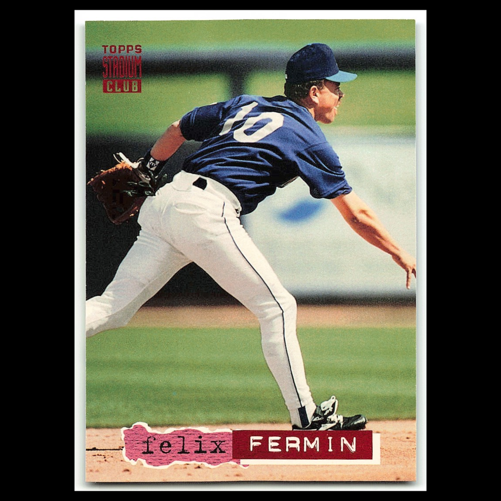 Felix Fermin #675 1994 Topps Stadium Club Seattle Mariners Baseball Card MLB NM