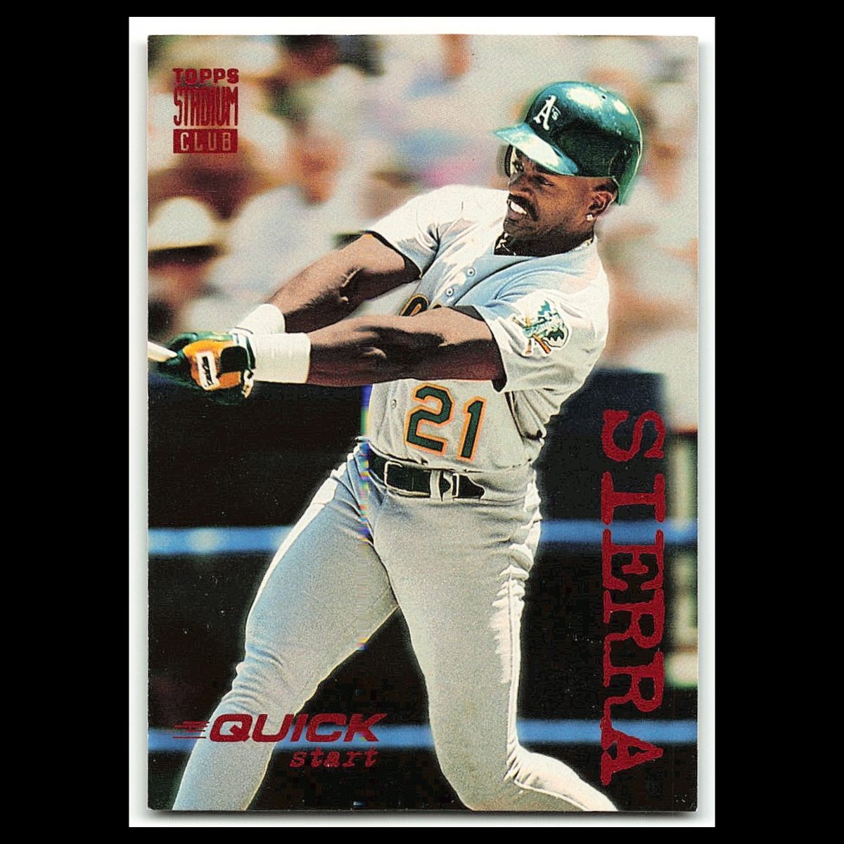 Ruben Siera #536 1994 Topps Stadium Club Oakland Athletics Baseball Card MLB NM