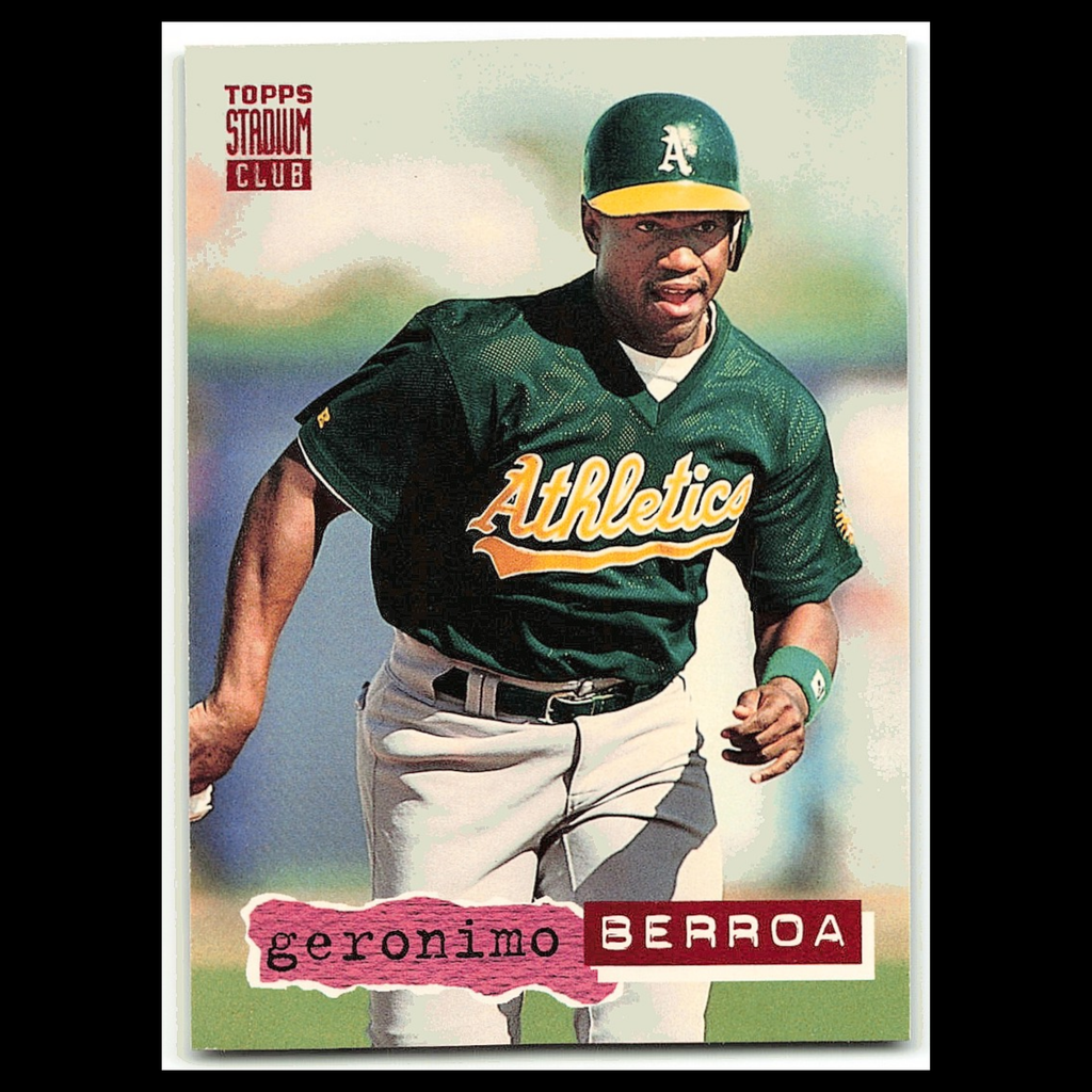 Geronimo Berroa #591 1994 Topps Stadium Club Oakland Athletics Baseball Card MLB