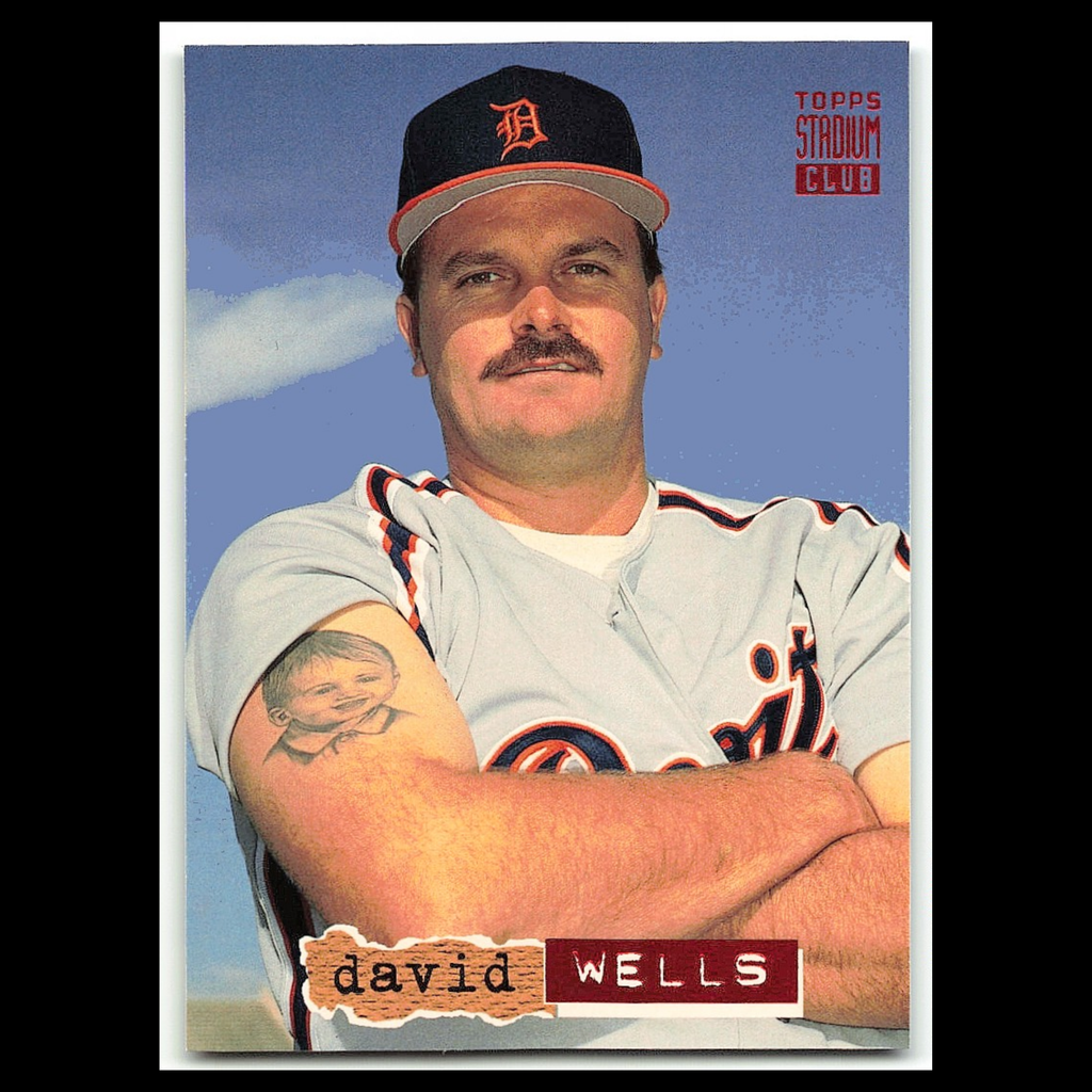 David Wells #617 1994 Topps Stadium Club Detroit Tigers Baseball Card MLB NM