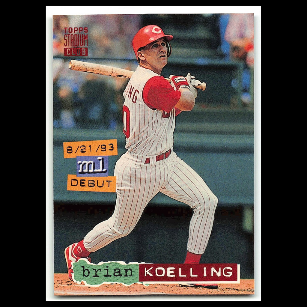Brian Koelling #503 1994 Topps Stadium Club Cincinnati Reds Baseball Card MLB NM