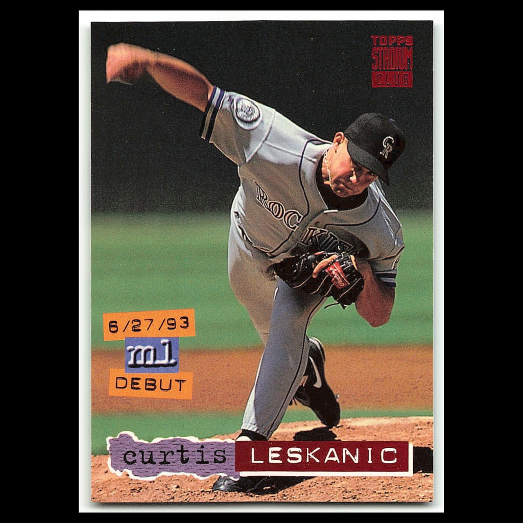 Curtis Leskanic #507 1994 Topps Stadium Club Colorado Rockies Baseball Card MLB