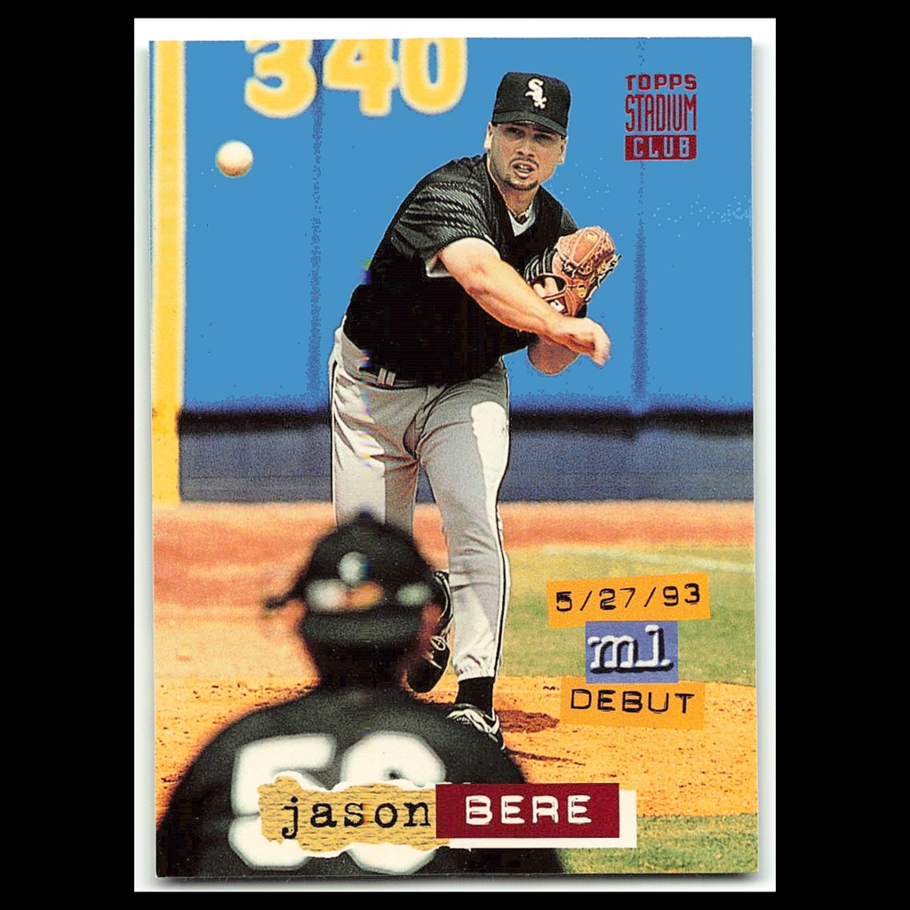 Jason Bere #702 1994 Topps Stadium Club Chicago White Sox Baseball Card MLB NM