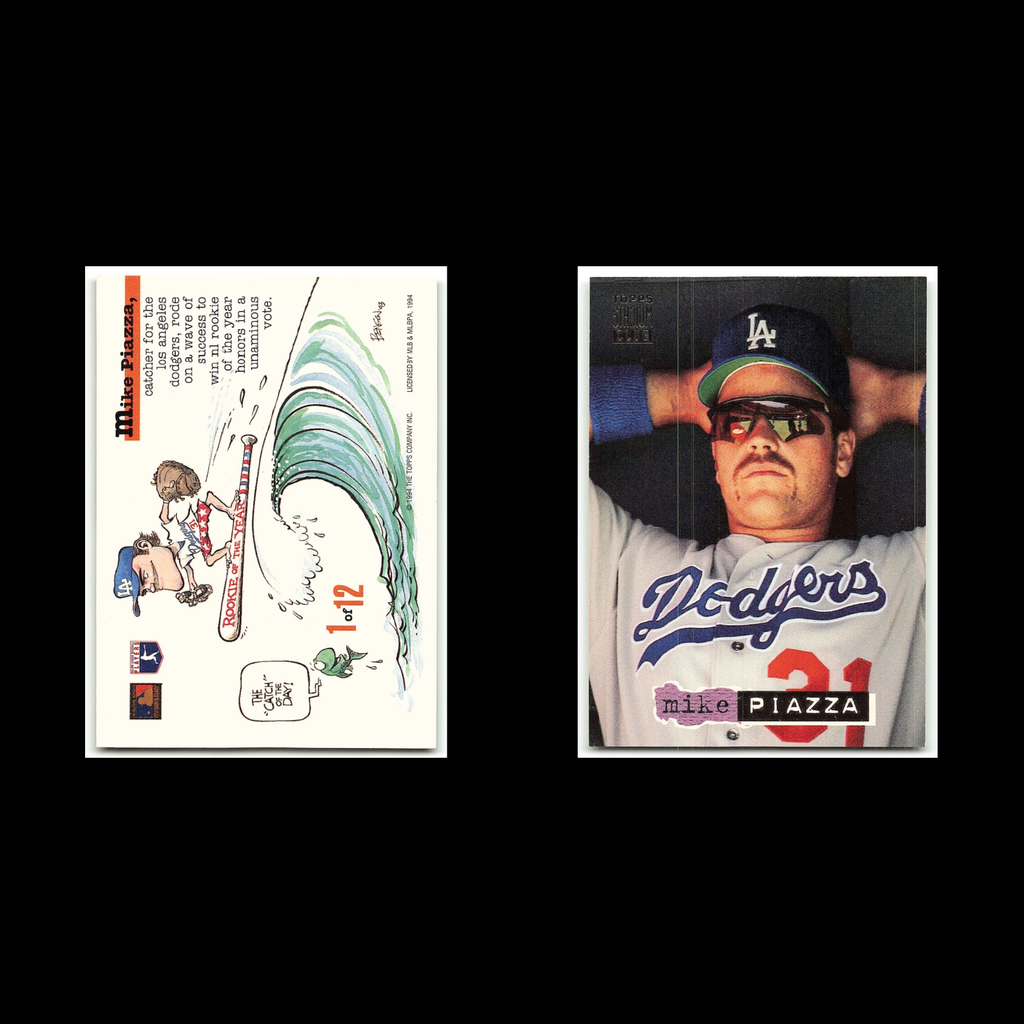 Mike Piazza #1 1994 Topps Stadium Club Los Angeles Dodgers Baseball Card MLB NM