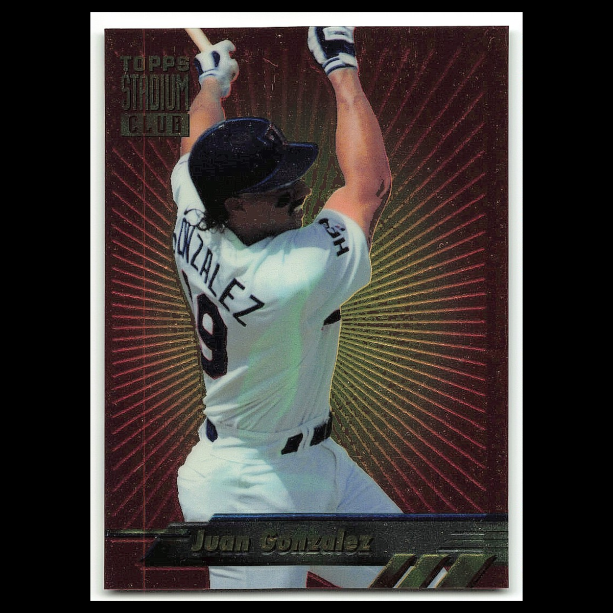 Juan Gonzalez #4 1994 Topps Stadium Club Texas Rangers Baseball Card MLB NM