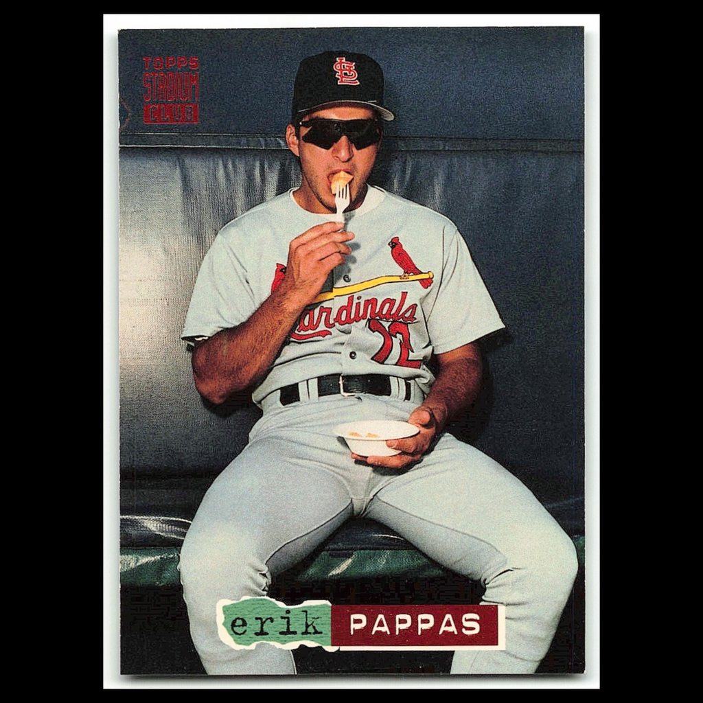Erik Pappas #448 1994 Topps Stadium Club St. Louis Cardinals Baseball Card MLB