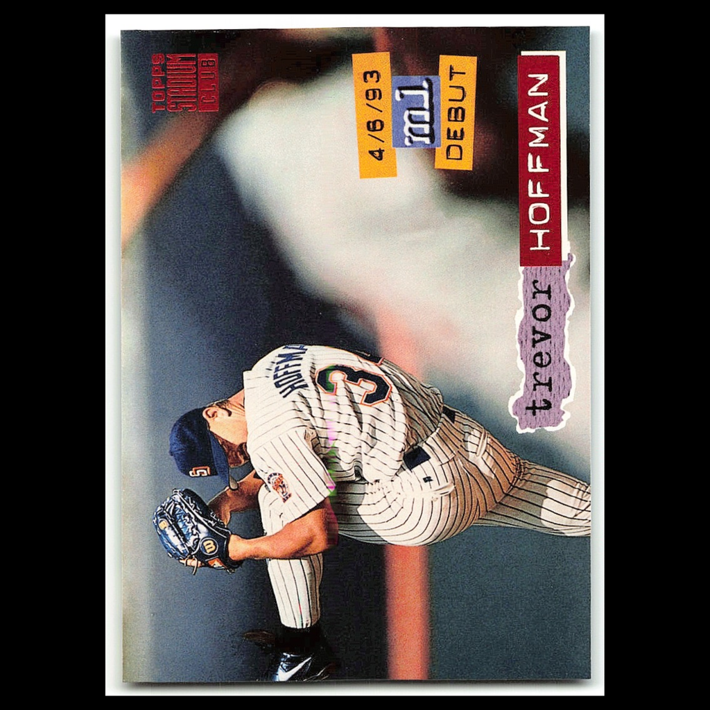Trevor Hoffman #312 1994 Topps Stadium Club San Diego Padres Baseball Card MLB