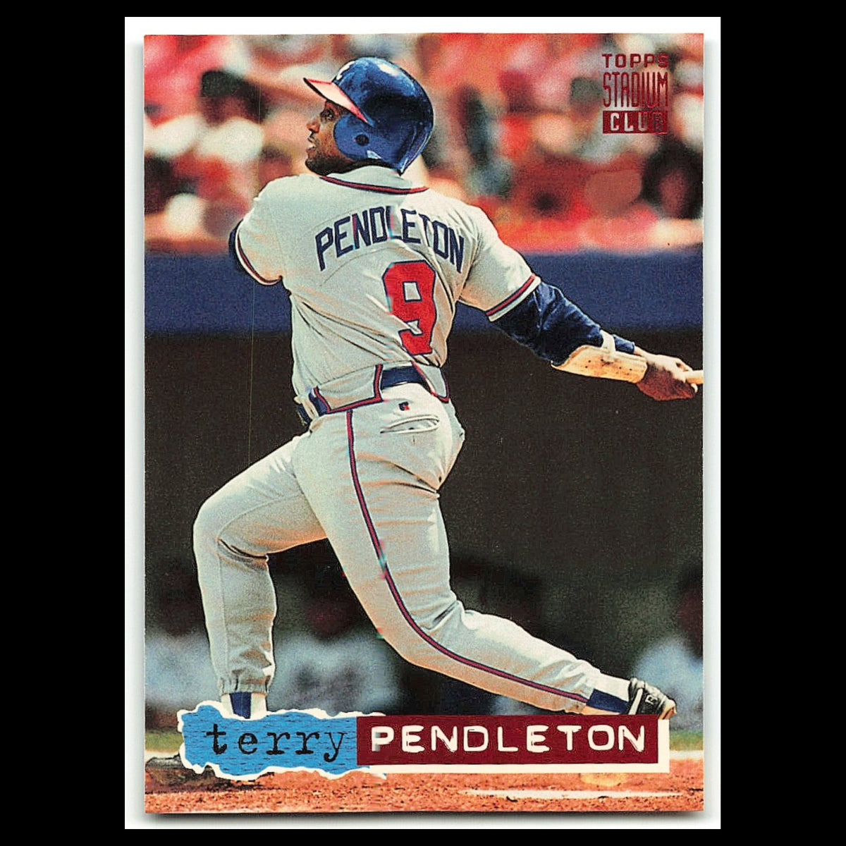 Terry Pendleton #313 1994 Topps Stadium Club Atlanta Braves Baseball Card MLB NM