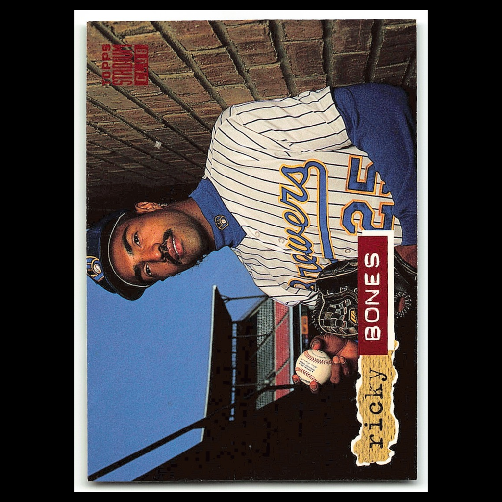 Ricky Bones #398 1994 Topps Stadium Club Milwaukee Brewers Baseball Card MLB NM