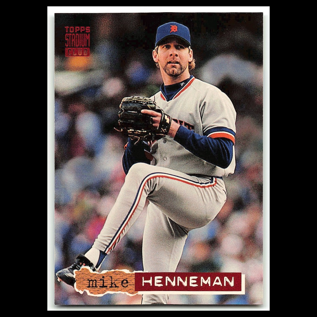 Mike Henneman #401 1994 Topps Stadium Club Detroit Tigers Baseball Card MLB NM