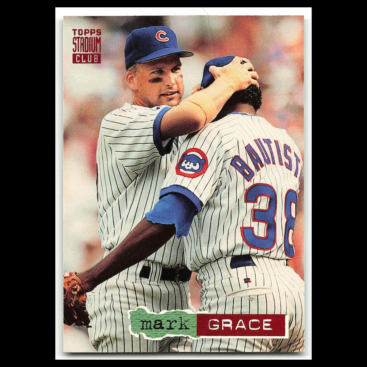 Mark Grace #403 1994 Topps Stadium Club Chicago Cubs Baseball Card MLB NM