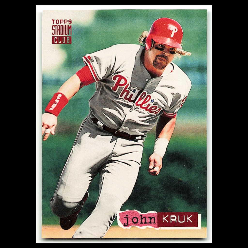 John Kruk #361 1994 Topps Stadium Club Philadelphia Phillies Baseball Card MLB