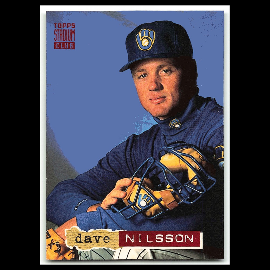 Dave Nilsson #376 1994 Topps Stadium Club Milwaukee Brewers Baseball Card MLB NM