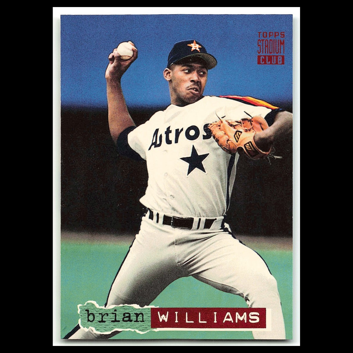 Brian Williams #205 1994 Topps Stadium Club Houston Astros Baseball Card MLB NM