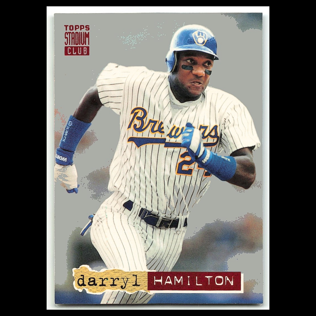 Darryl Hamilton #188 1994 Topps Stadium Club Milwaukee Brewers Baseball Card MLB