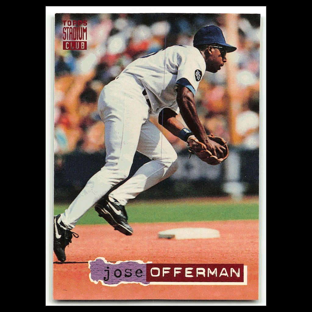 Jose Offerman #282 1994 Topps Stadium Club Los Angeles Dodgers Baseball Card MLB
