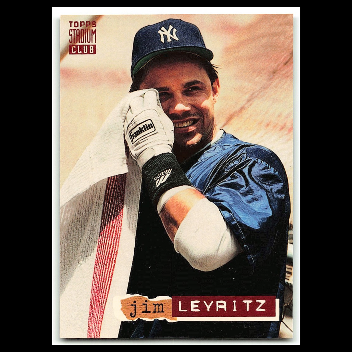 Jim Leyritz #283 1994 Topps Stadium Club New York Yankees Baseball Card MLB NM