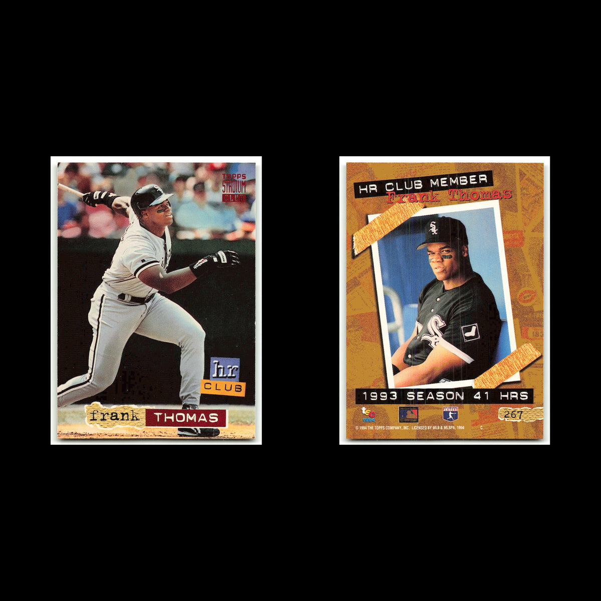 Frank Thomas #267 1994 Topps Stadium Club Chicago White Sox Baseball Card MLB NM