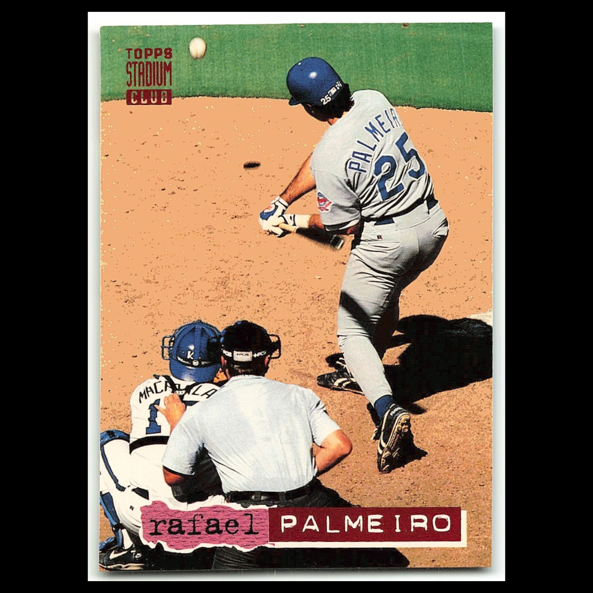 Rafael Palmeiro #208 1994 Topps Stadium Club Texas Rangers Baseball Card MLB NM