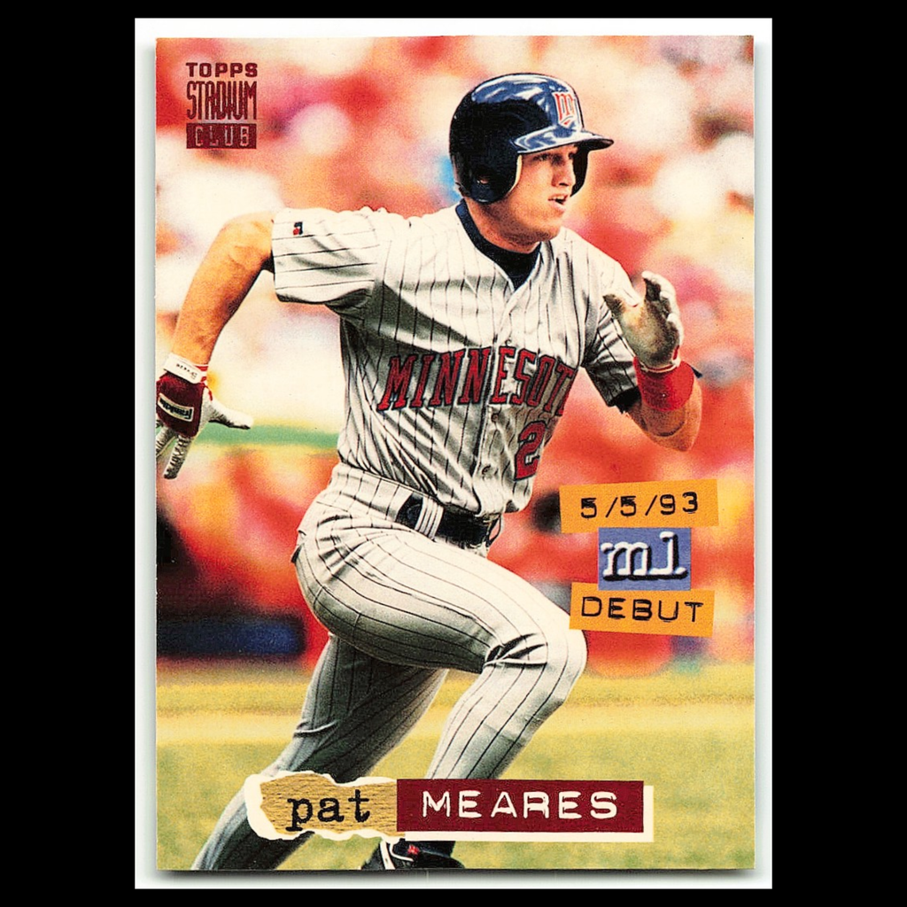 Pat Meares #210 1994 Topps Stadium Club Minnesota Twins Baseball Card MLB NM