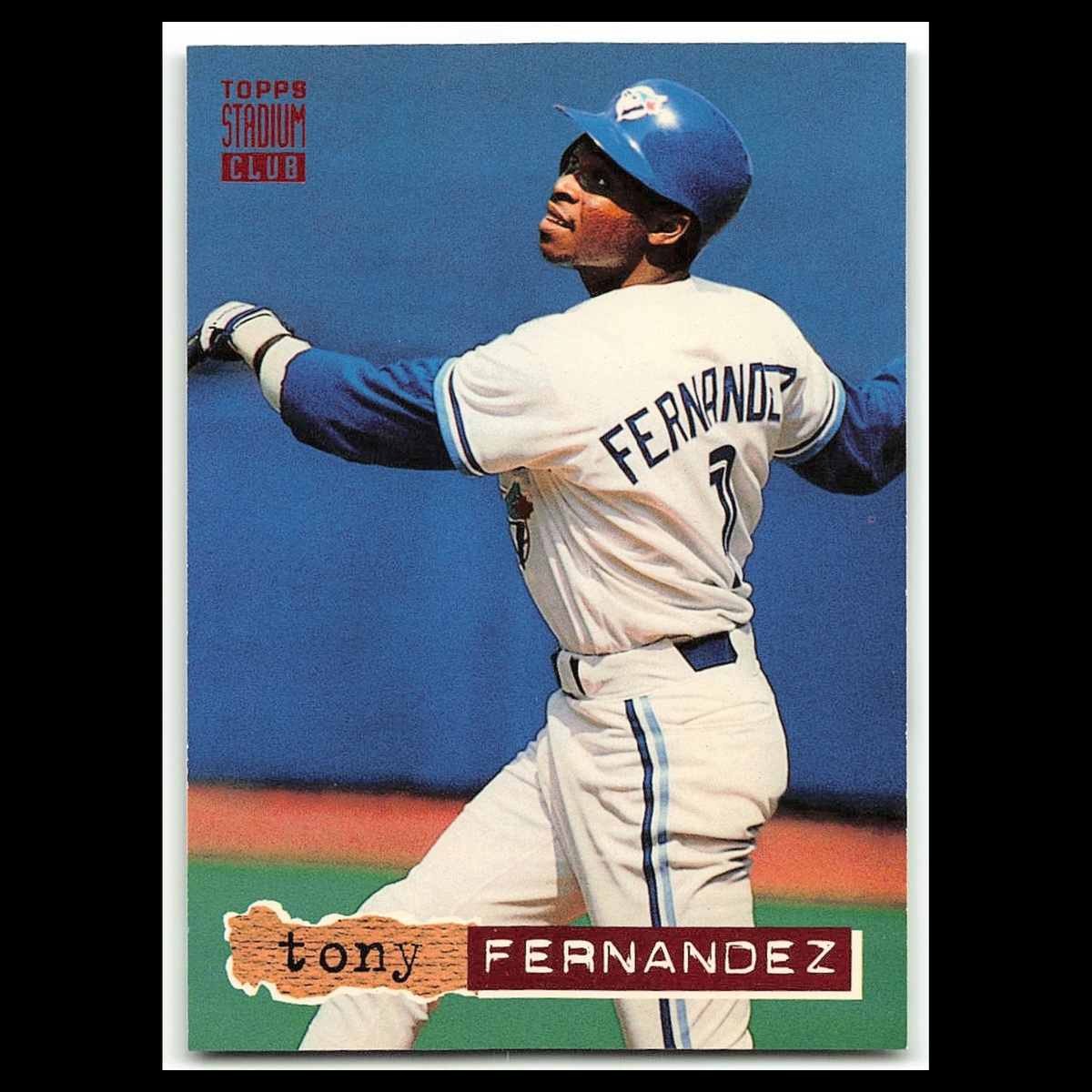 Tony Fernandez #214 1994 Topps Stadium Club Toronto Blue Jays Baseball Card MLB