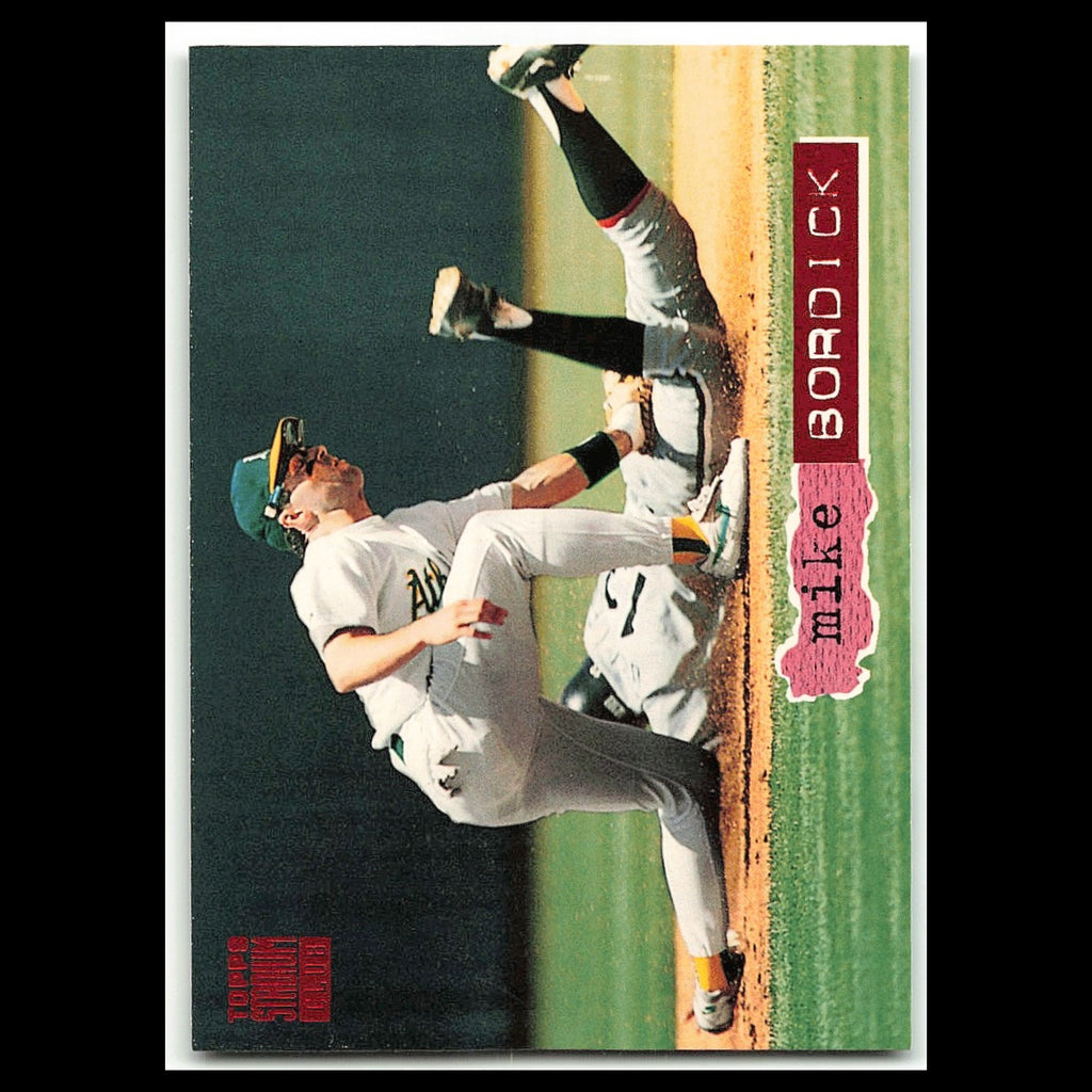 Mike Bordick #227 1994 Topps Stadium Club Oakland Athletics Baseball Card MLB NM