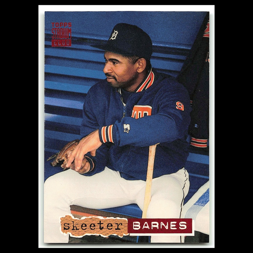 Skeeter Barnes #50 1994 Topps Stadium Club Detroit Tigers Baseball Card MLB NM