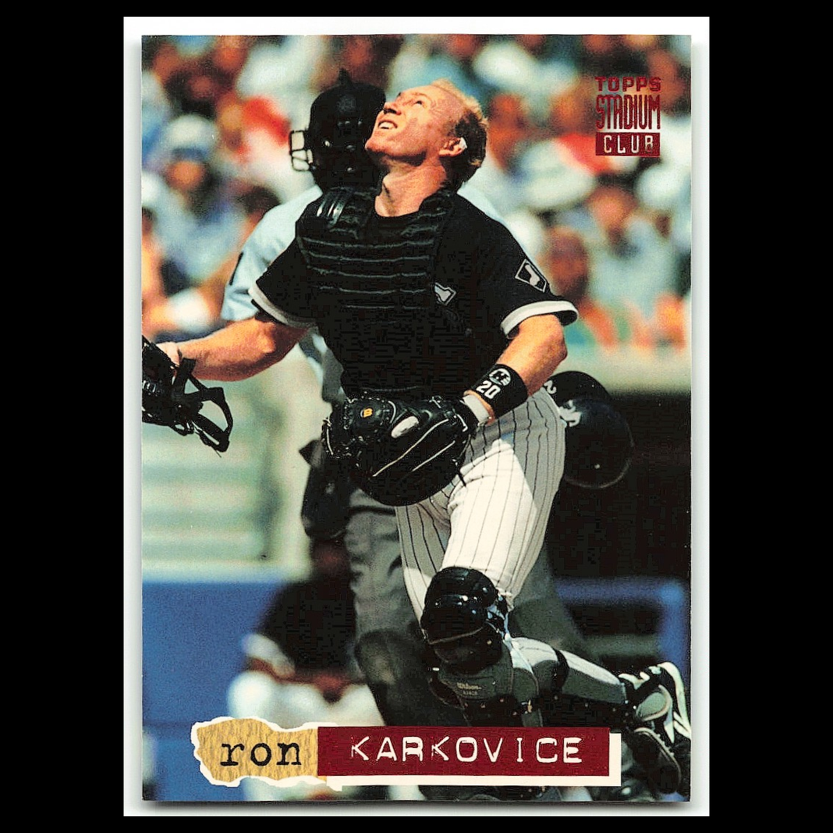 Ron Karkovice #57 1994 Topps Stadium Club Chicago White Sox Baseball Card MLB NM