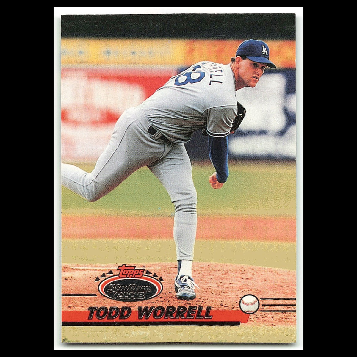 Todd Worrell #728 1993 Topps Stadium Club Los Angeles Dodgers Baseball Card MLB