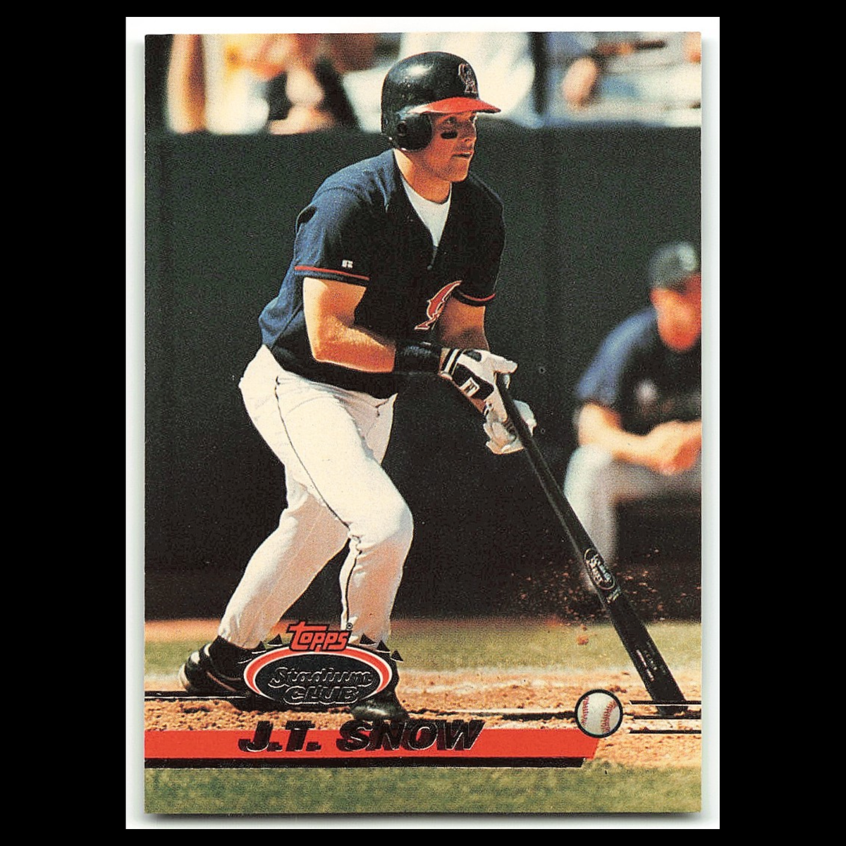 J.T. Snow Rookie #719 1993 Topps Stadium Club California Angels Baseball Card NM