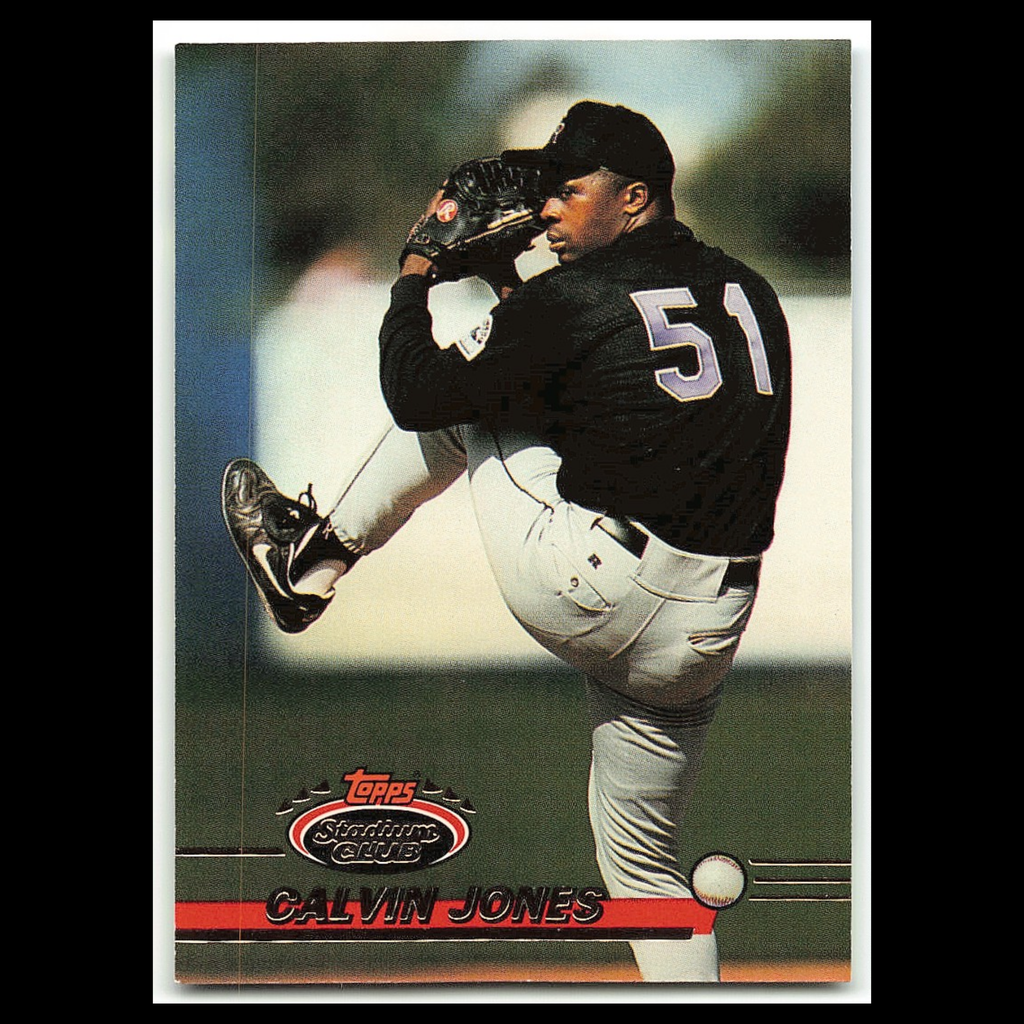 Calvin Jones #578 1993 Topps Stadium Club Colorado Rockies Baseball Card MLB NM