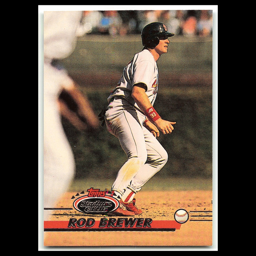 Rod Brewer #527 1993 Topps Stadium Club St. Louis Cardinals Baseball Card MLB NM