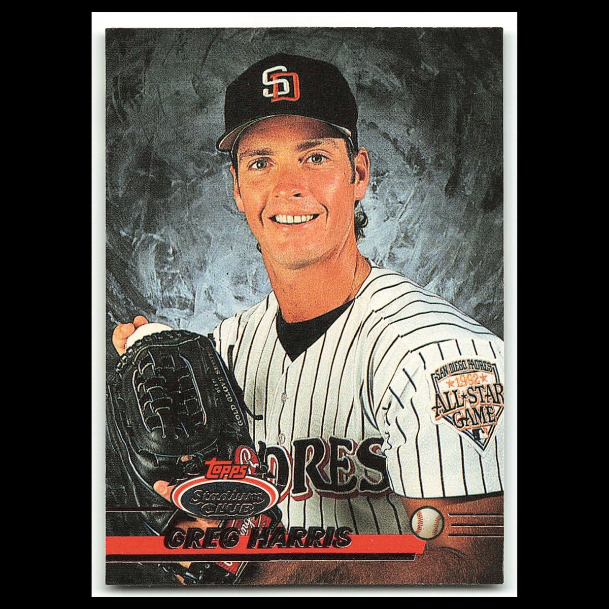 Greg Harris #312 1993 Topps Stadium Club San Diego Padres Baseball Card MLB NM