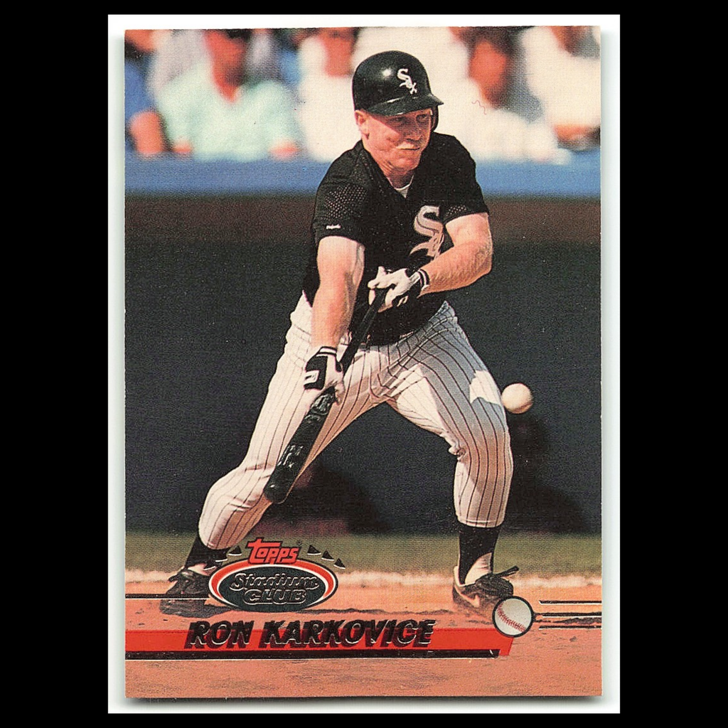 Ron Karkovice #427 1993 Topps Stadium Club Chicago White Sox Baseball Card MLB