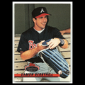 Damon Berryhill #261 1993 Topps Stadium Club Atlanta Braves Baseball Card MLB NM