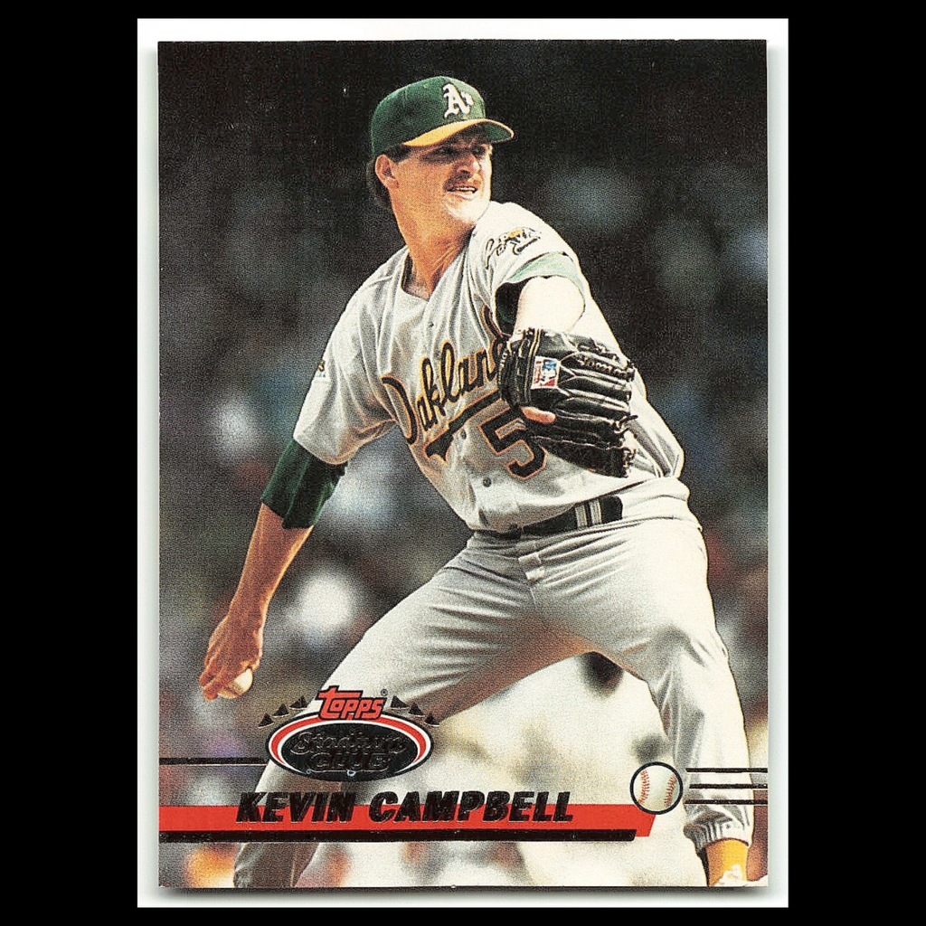 Kevin Campbell #235 1993 Topps Stadium Club Oakland Athletics Baseball Card MLB
