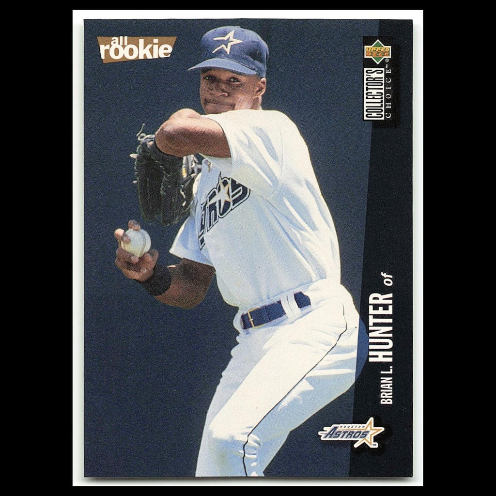 Brian L. Hunter #161 1996 Collectors Choice Houston Astros Baseball Card MLB NM
