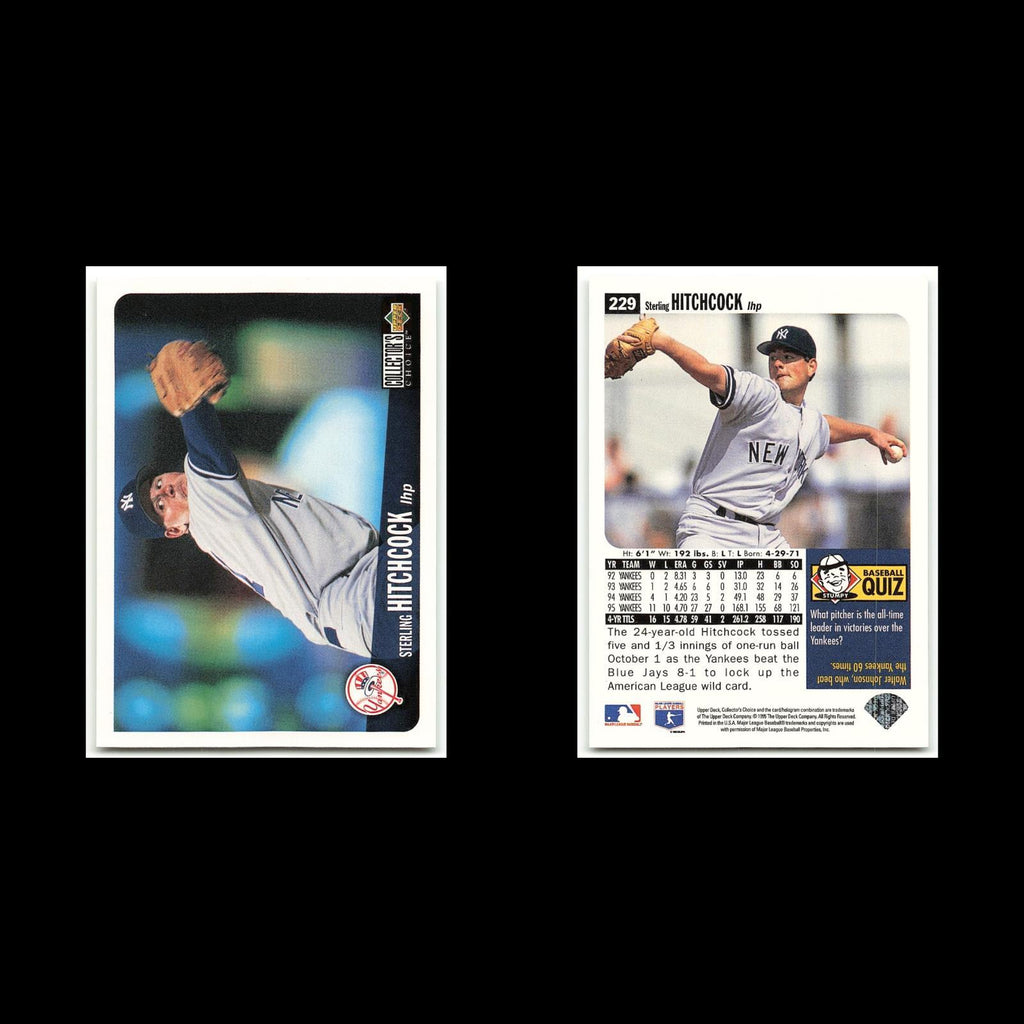 Sterling Hitchcock #229 1996 Collectors Choice New York Yankees Baseball Card NM