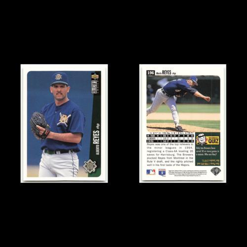 Alberto Reyes #196 1996 Collectors Choice Milwaukee Brewers Baseball Card MLB NM