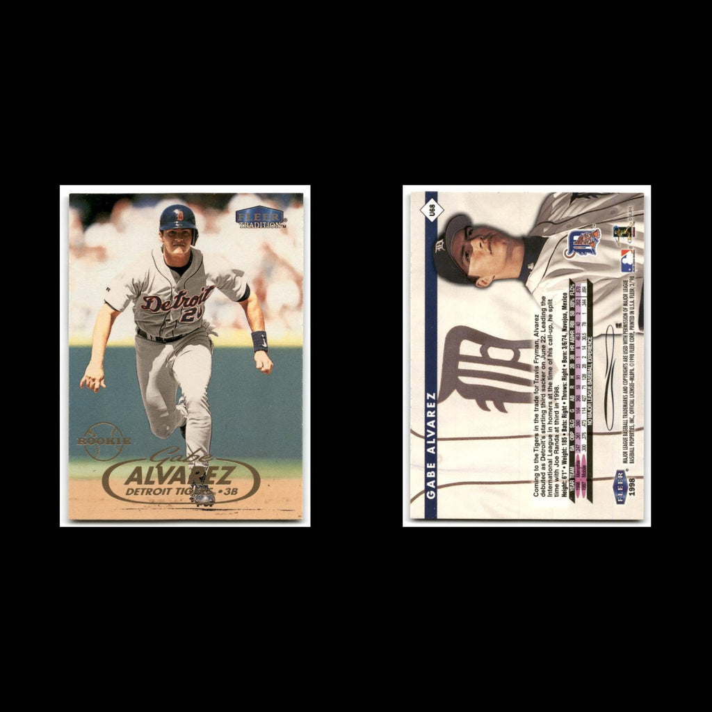 Gabe Alvarez Rookie #U68 1998 Fleer Tradition Update Detroit Tigers Baseball MLB