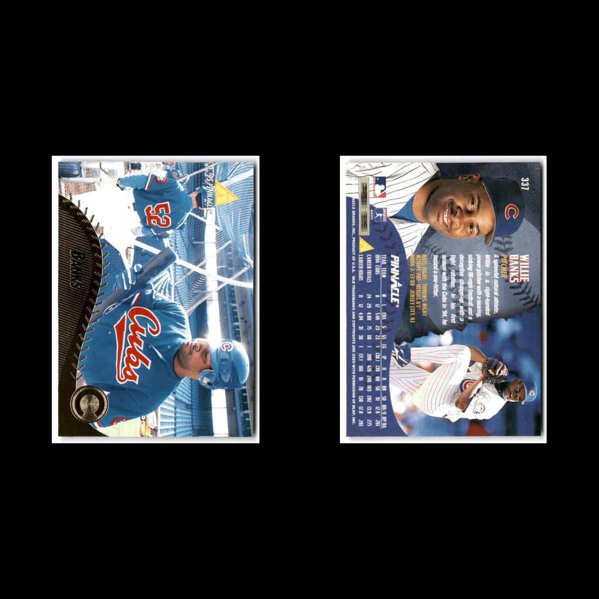 Willie Banks #337 1995 Pinnacle Chicago Cubs Baseball Card MLB NM