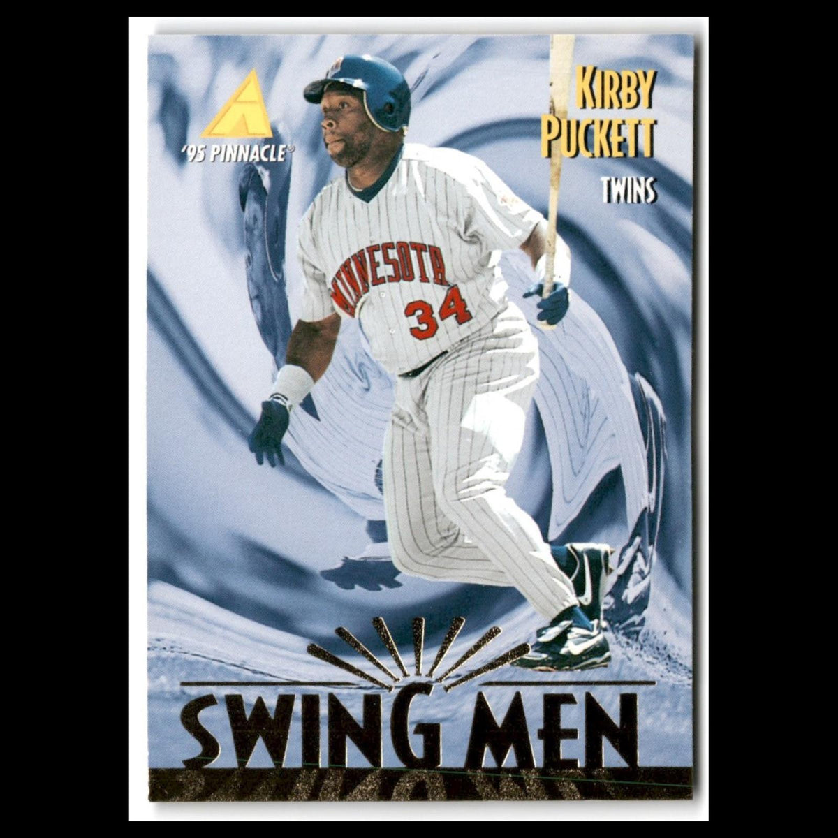 Kirby Puckett #296 1995 Pinnacle Minnesota Twins Baseball Card MLB NM
