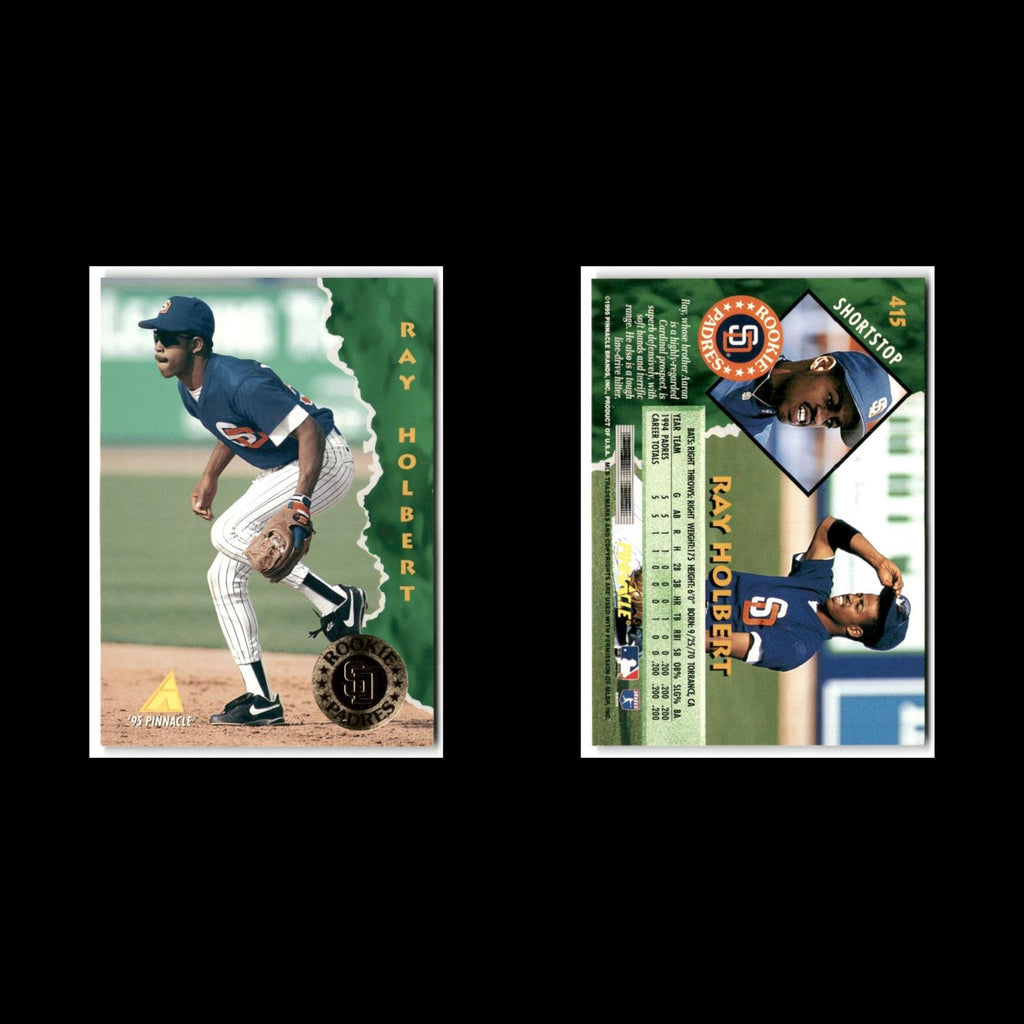 Ray Holbert Rookie #415 1995 Pinnacle San Diego Padres Baseball Card MLB NM