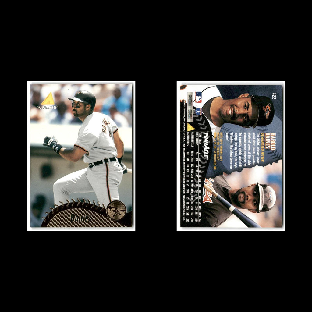 Harold Baines #422 1995 Pinnacle Baltimore Orioles Baseball Card MLB NM