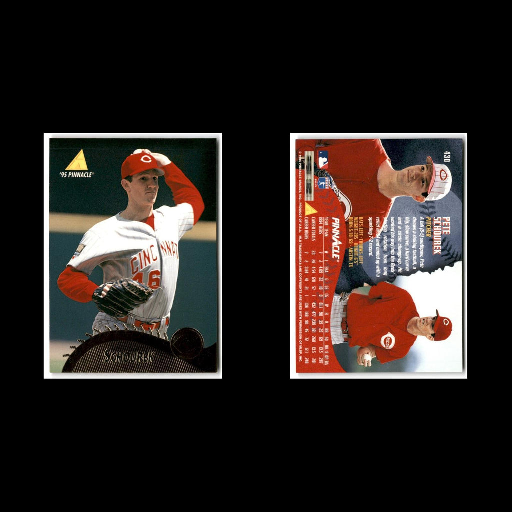 Pete Schourek #430 1995 Pinnacle Cincinnati Reds Baseball Card MLB NM