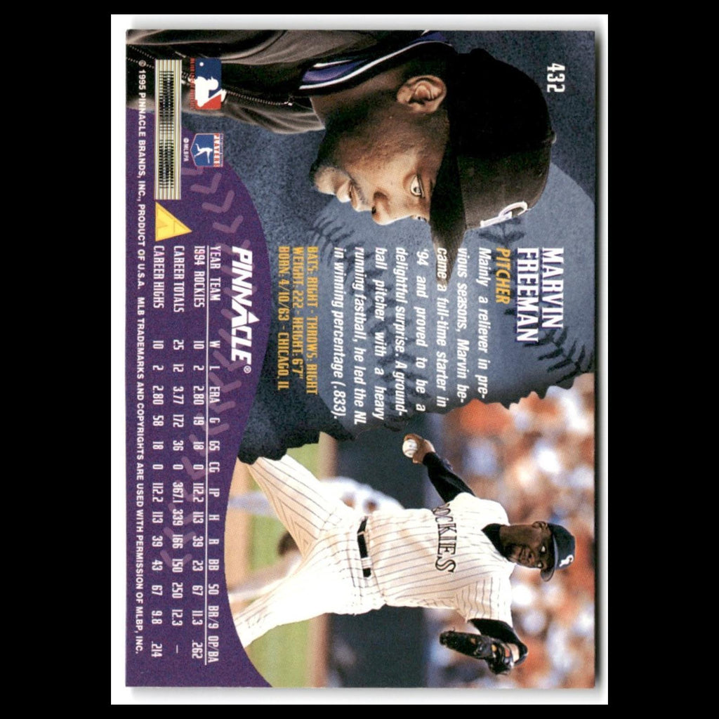 Marvin Freeman #432 1995 Pinnacle Colorado Rockies Baseball Card MLB NM